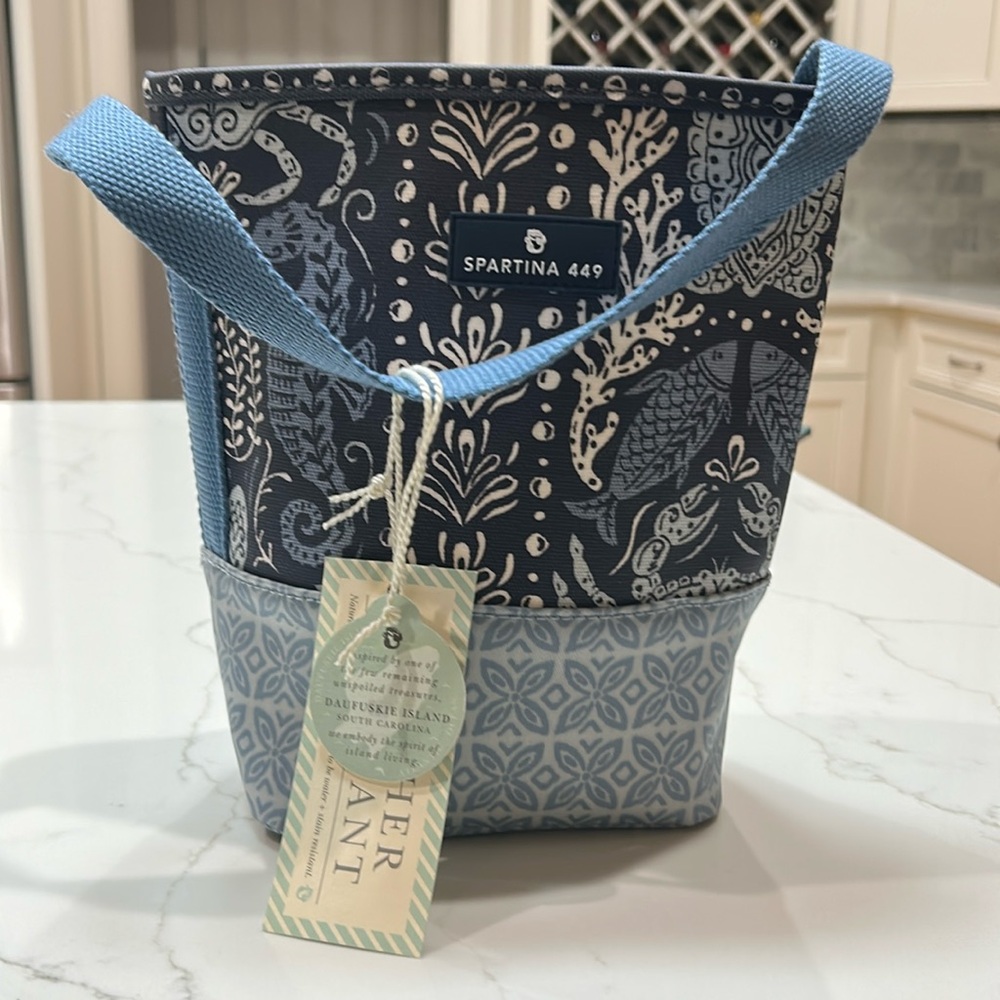 NWT Spartina insulated double wine tote.